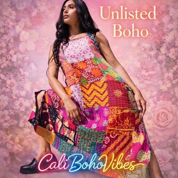 Dresses & Skirts - Colorful Patchwork Maxi Dress